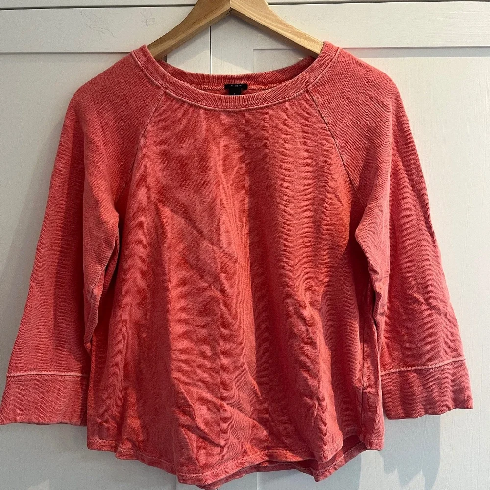 J. Crew Red Terrycloth Shirt